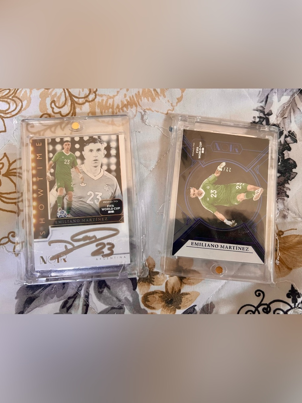Panini Emiliano Martínez Soccer Cards - Green and White